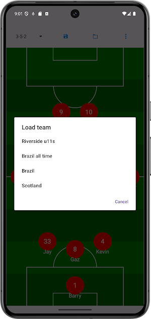 Pick The Team: Soccer Lineup Screenshot 3