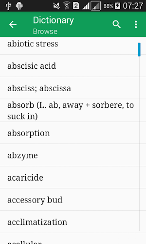 Biotechnology Dictionary Screenshot 0