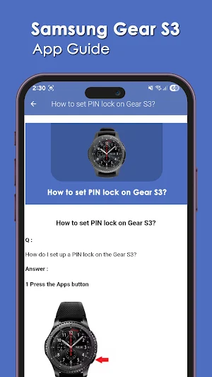 Samsung Gear S3 App Guide Screenshot 2