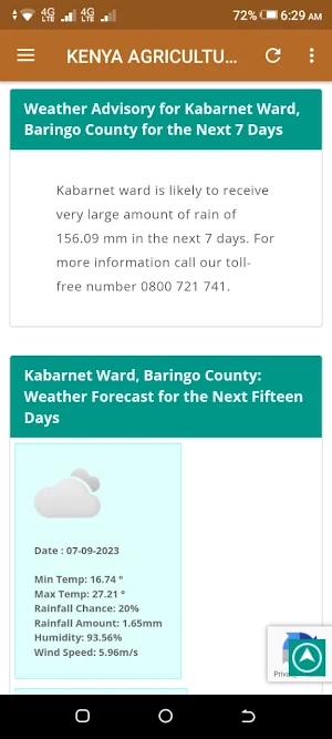 KALRO KAOP Weather Screenshot 2
