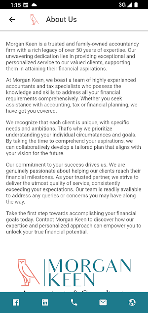 Morgan Keen Accountancy Screenshot 1