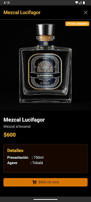 Mezcal Lucifagor Screenshot 2