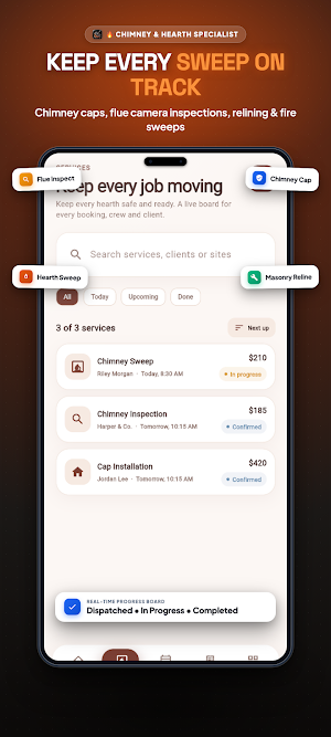 Chimney Sweep Business Manage Screenshot 1