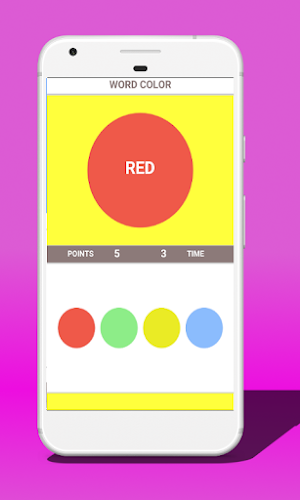 Word or Color (Stroop test) Screenshot 1