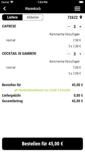 Restaurant Casa Nostra Screenshot 1