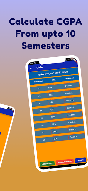 UOG GPA CGPA Calculator Screenshot 1