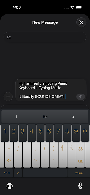 Piano Keyboard - Typing Music Screenshot 0