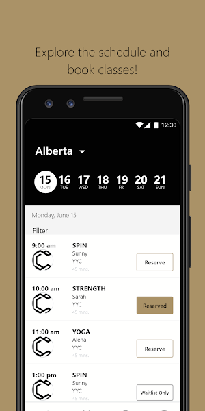 CHURCH Fitness Screenshot 2