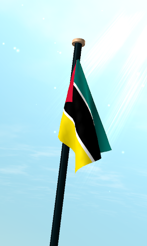 Mozambique Flag 3D Wallpaper Screenshot 2