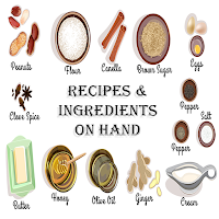 recipes & ingredients on hand