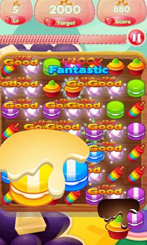 Game Cupcake Crush New Free 2! Screenshot 1