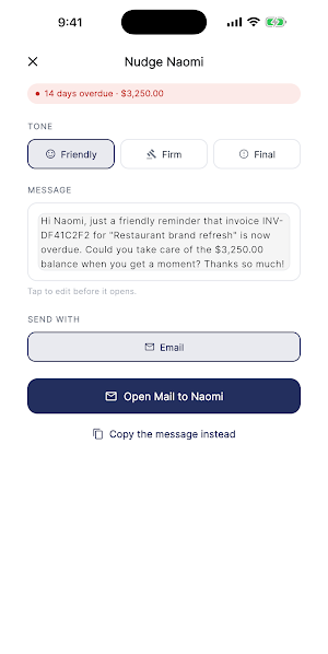 Invoice Nudger: Get Paid Screenshot 2