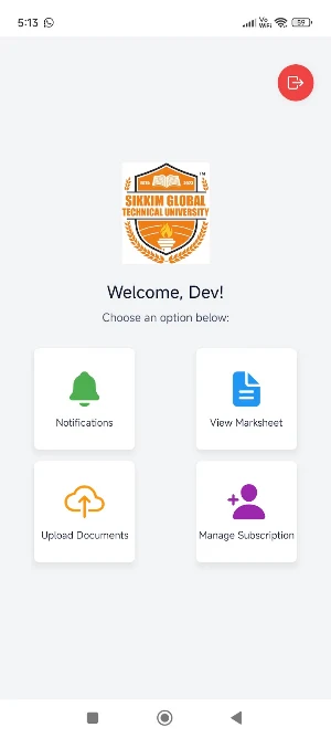 Student Application - SGTU Screenshot 3