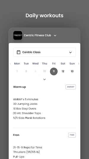 Centric Fitness Club Screenshot 3