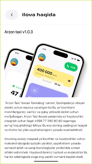 Arzon Taxi Yakkabog' Screenshot 0