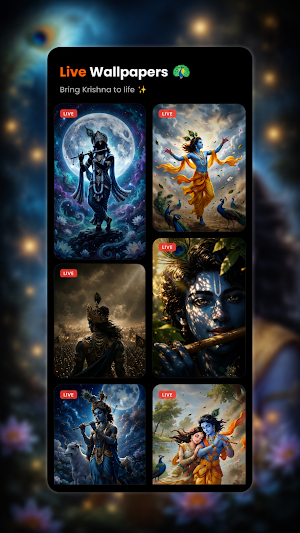 Lord Krishna Wallpaper Live 4K Screenshot 1
