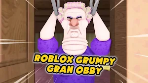 Scary grumpy gran obby room Screenshot 1