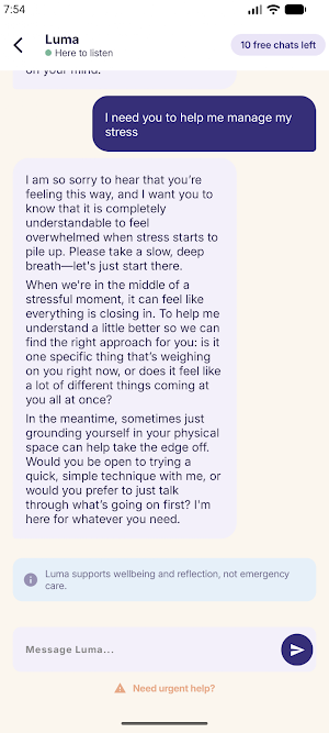 Luma: Therapist Screenshot 1