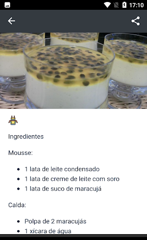 Receitas de Mousse Screenshot 3
