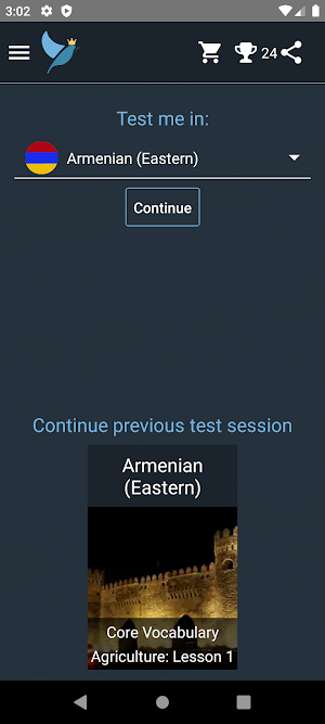 Armenian Language Tests Screenshot 0