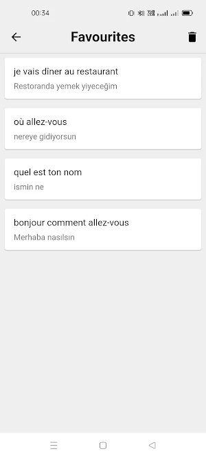 French To Turkish Translator Screenshot 3