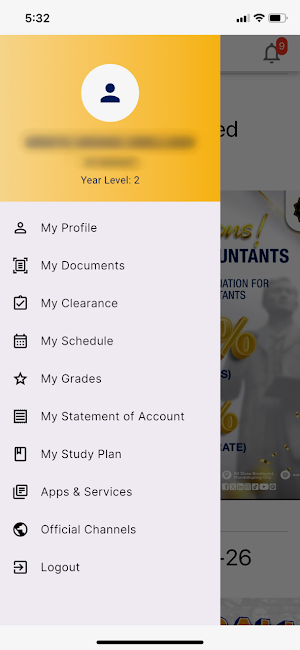 JRU Mobile App Screenshot 1