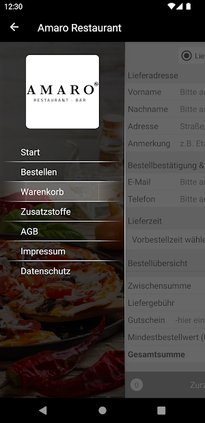 Amaro Restaurant Screenshot 2