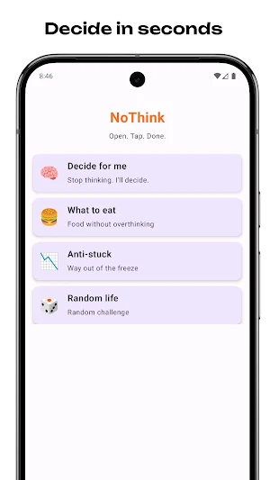 Decide4Me: Quick Decisions Screenshot 0