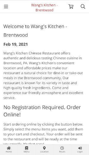 Wang's Kitchen - Brentwood Screenshot 0