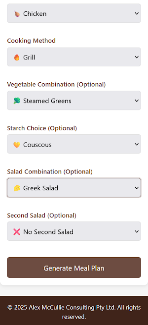 Easy Meal Maker Screenshot 2