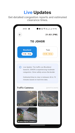 CausewayGo - JB SG Traffic Screenshot 3