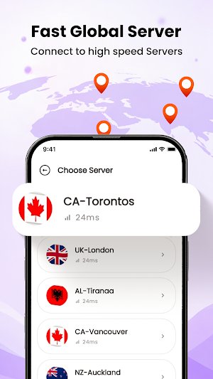 Privocs VPN : Safe & Secure Screenshot 1