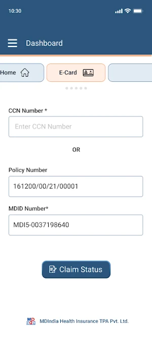 MDI Operation Screenshot 2