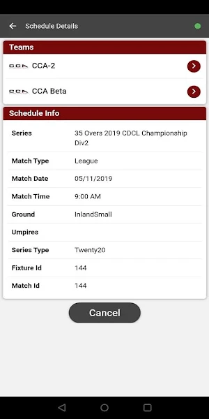 Cricket Calgary Screenshot 2