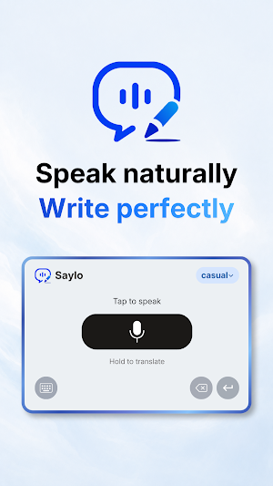 Saylo: AI Voice Keyboard Screenshot 0