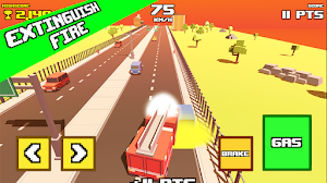 Crazy Road: Firefighter Screenshot 2