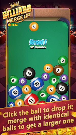 Billiard Merge Up Screenshot 0