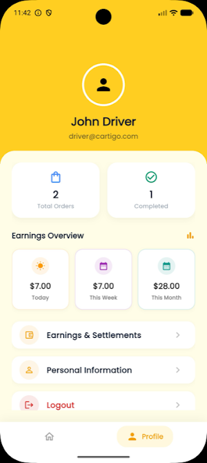 CartiGo Driver Screenshot 3