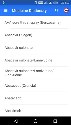Medicine Dictionary Pro Screenshot 1
