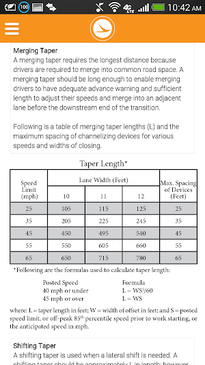 ODOT Work Zone Pocket Guide Screenshot 3