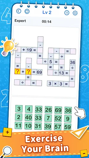 Cross Math - Math Game Screenshot 0