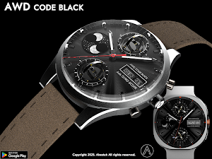 AWD Code Black Watchface Screenshot 0