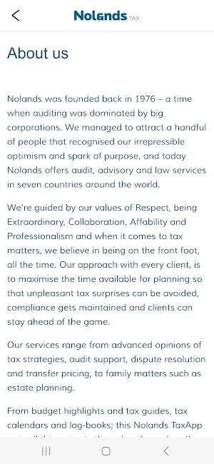 Nolands Global Tax App Screenshot 1