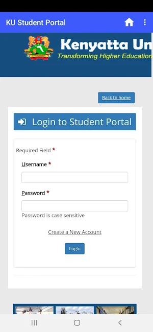 Kenyatta University App Screenshot 2