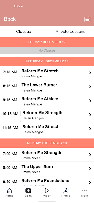 Reform Me Pilates Screenshot 1