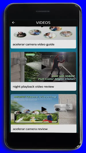 ACELERAR Security Camera Guide Screenshot 2