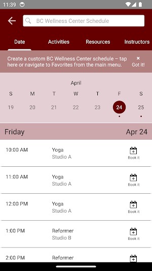 BC Wellness Center Screenshot 2