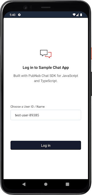 PubNub Chat SDK Demo Screenshot 0