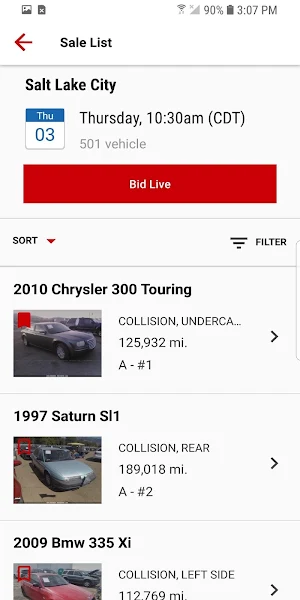 IAA Buyer Salvage Auctions Screenshot 3