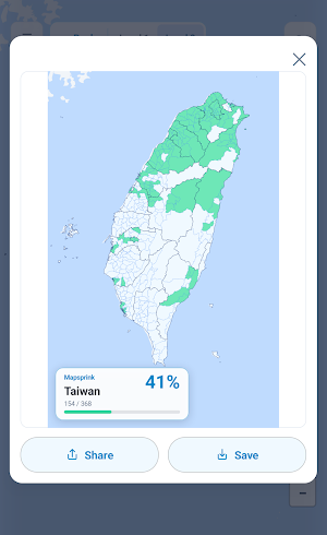 Mapsprink: Visited Districts Screenshot 3